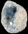 Celestine (Celestite) Crystal Geode - Madagascar #52890-1